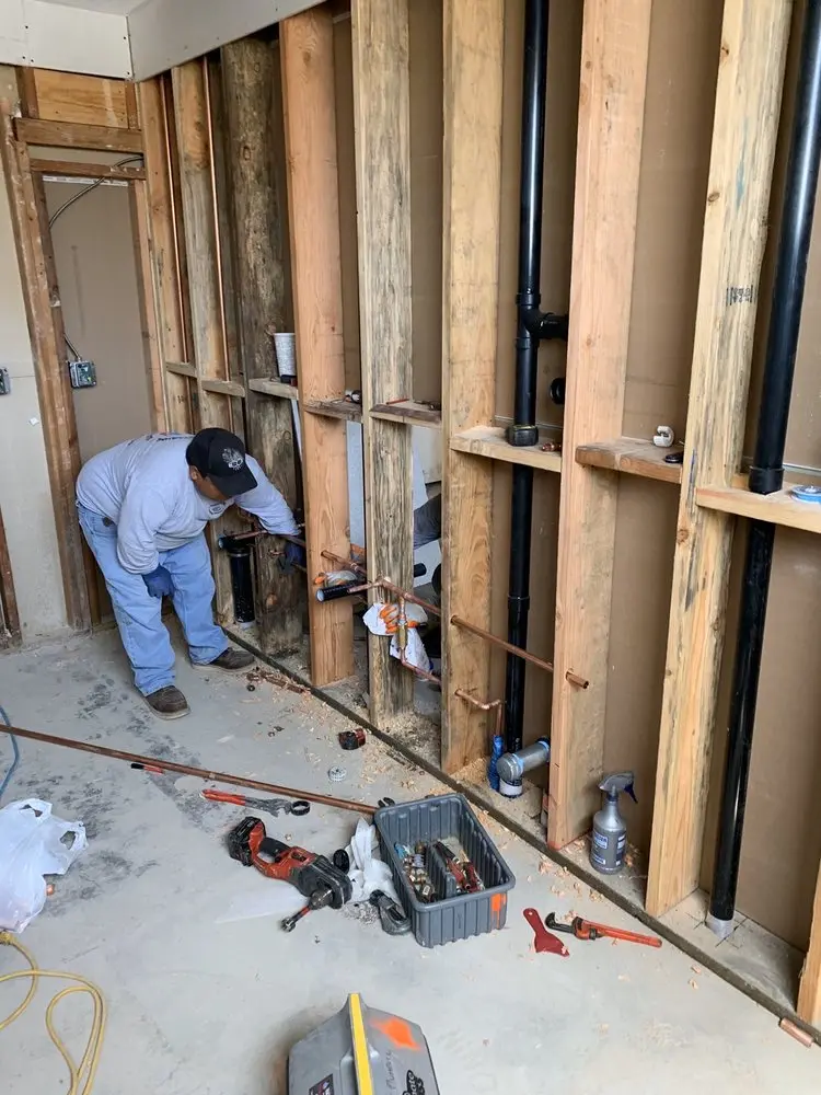 Commercial rough-in plumbing for Gas Line Repair in Kemp Mill